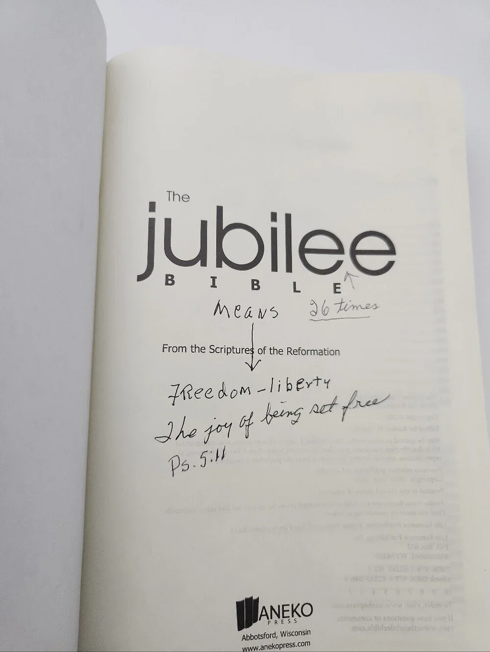 Jubilee Bible: From the Scriptures of the Reformation Russell M. Stendal Leather